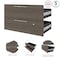 Bestar Orion 2 Drawer Set for Orion 30W Shelving Unit, Bark Gray & Graphite 116161-000047 - alternate 4